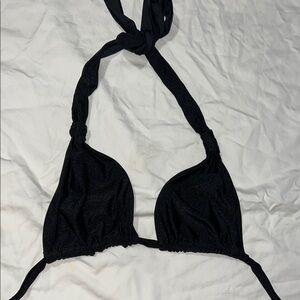Black Halter Bikini Top